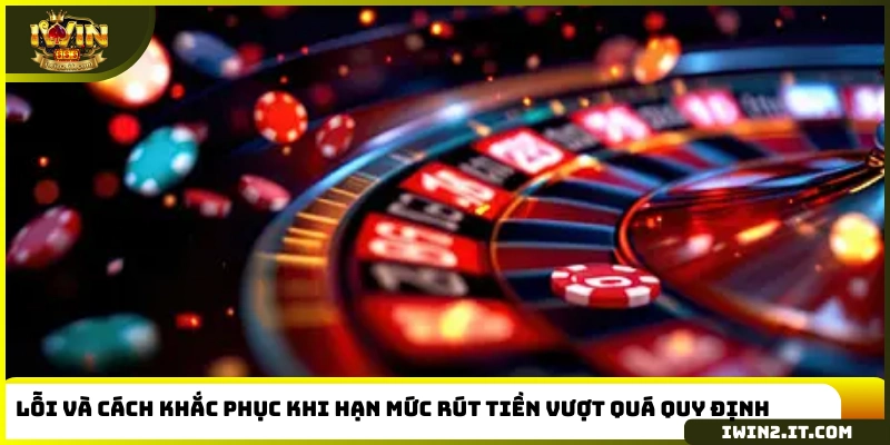 Lỗi và cách khắc phục khi hạn mức rút tiền vượt quá quy định